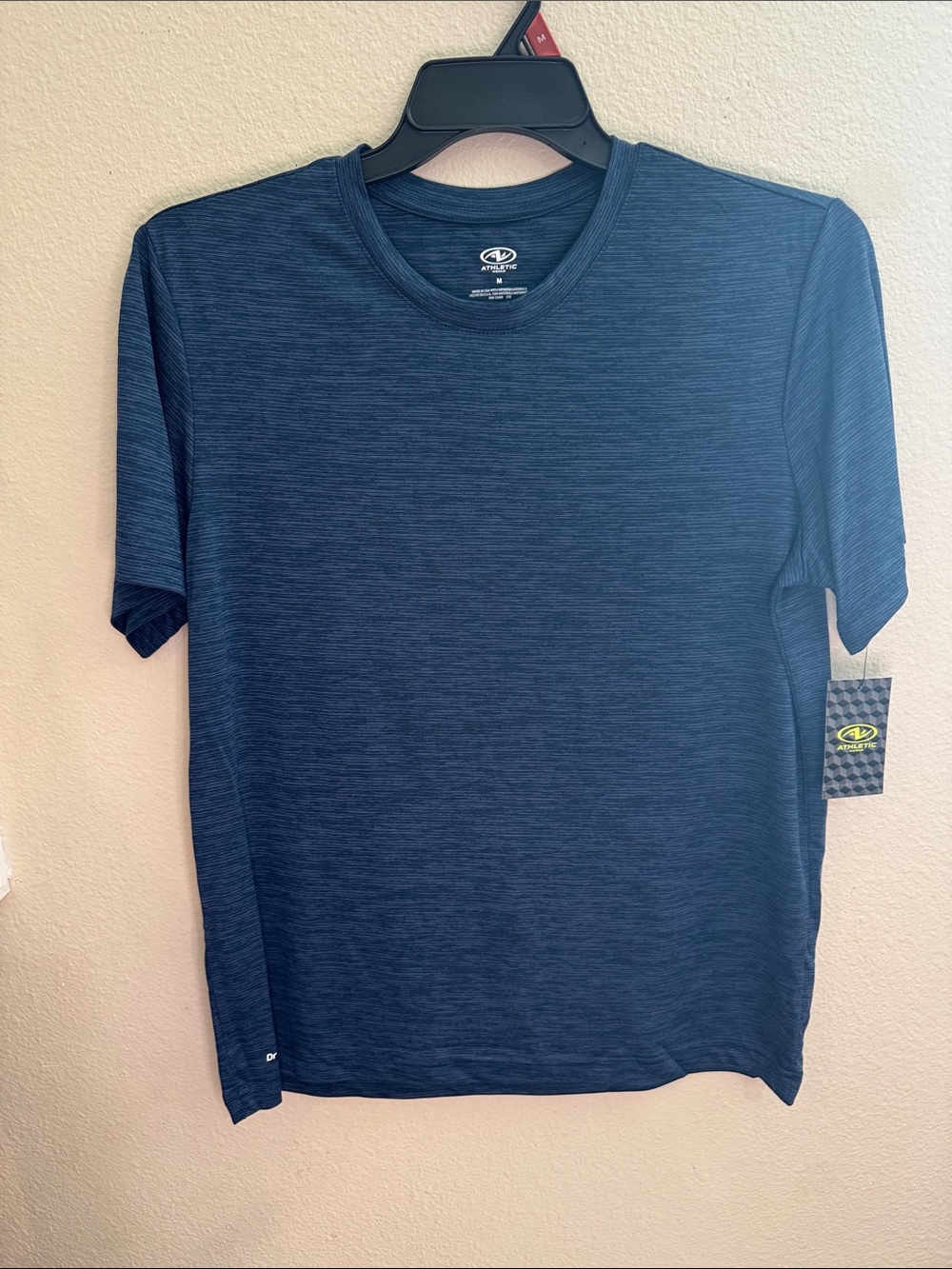 Athletic Works Navy Heather Short-Sleeve Crew Tee